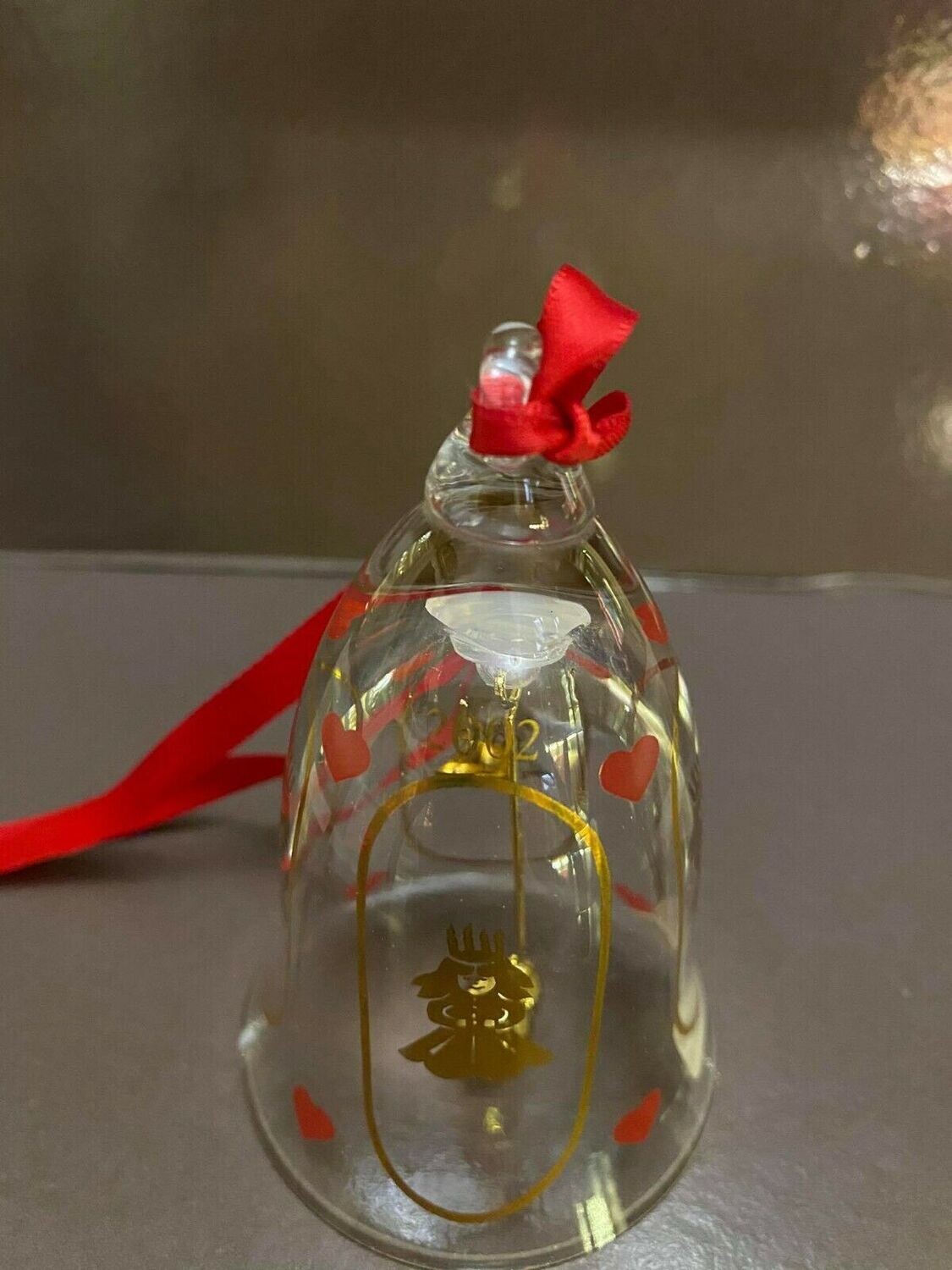Royal Copenhagen / Holmegaard Glass Christmas Bell 2002