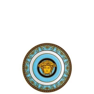 Versace Piatto piano medusa celeste 18 cm Versace Piatto piano medusa celeste 18 cm