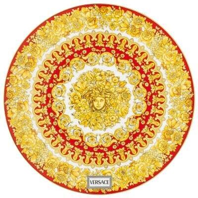 Versace Piatto segnaposto Medusa Rhapsody Red 33 cm Versace Piatto segnaposto Medusa Rhapsody Red 33 cm