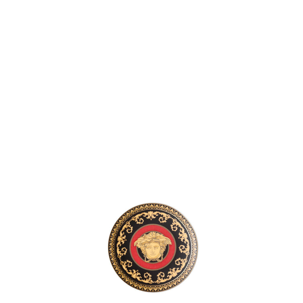 VERSACE PIATTO PIANO MEDUSA ROSSO 10 CM