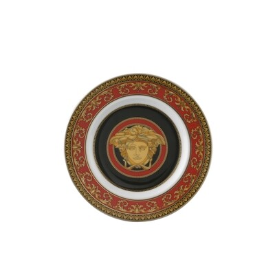 VERSACE PIATTO PIANO IKARUS MEDUSA ROSSO 18 CM VERSACE PIATTO PIANO IKARUS MEDUSA ROSSO 18 CM