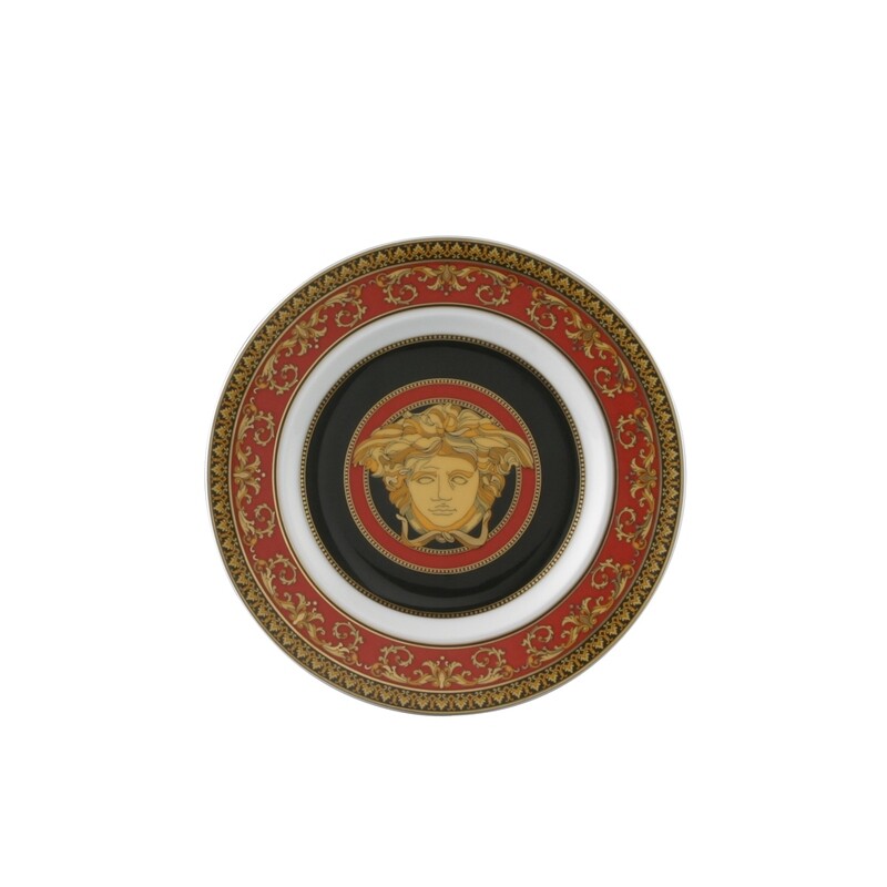 VERSACE PIATTO PIANO IKARUS MEDUSA ROSSO 18 CM VERSACE PIATTO PIANO IKARUS MEDUSA ROSSO 18 CM