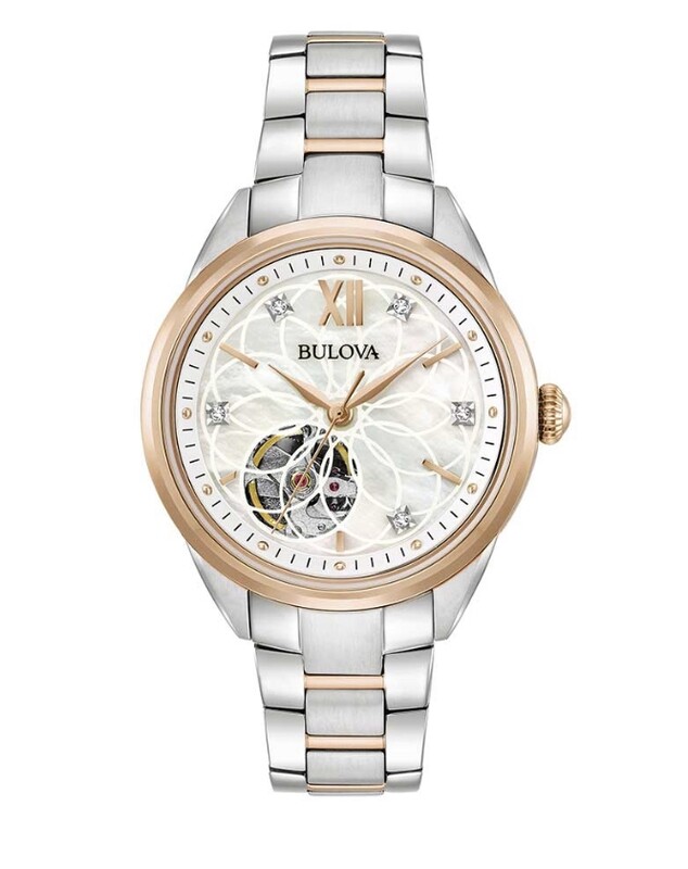 Bulova 98P170 Sutton Lady Automatic Diamond orologio per donna Bulova 98P170 Sutton Lady Automatic Diamond orologio per donna