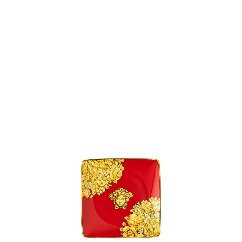 VERSACE COPPETTA QUADRA PIANA MEDUSA RHAPSODY RED 12 CM