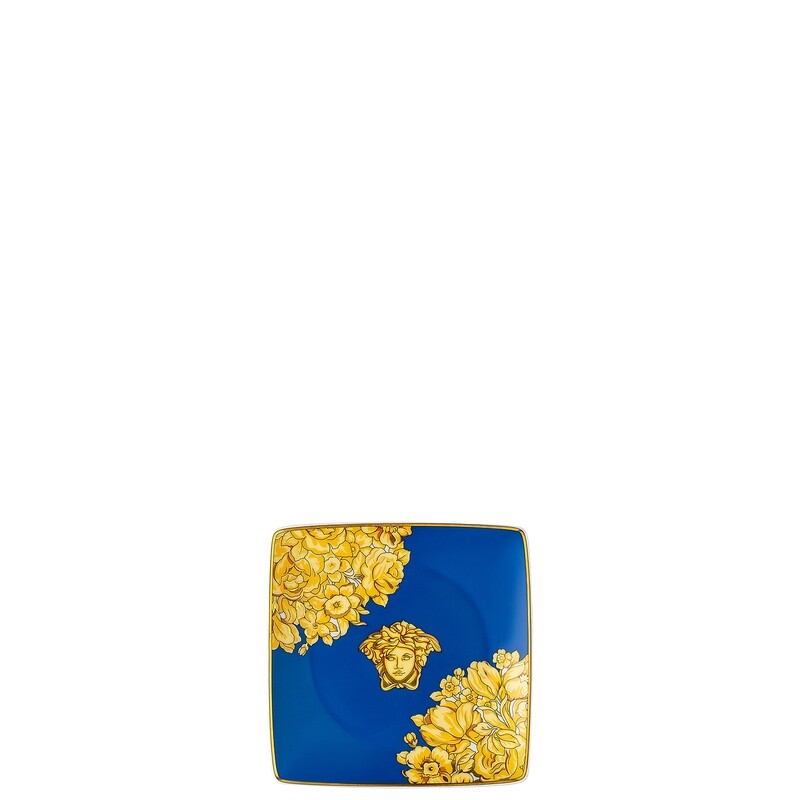VERSACE COPPETTA QUADRA PIANA MEDUSA RHAPSODY BLUE 12 CM