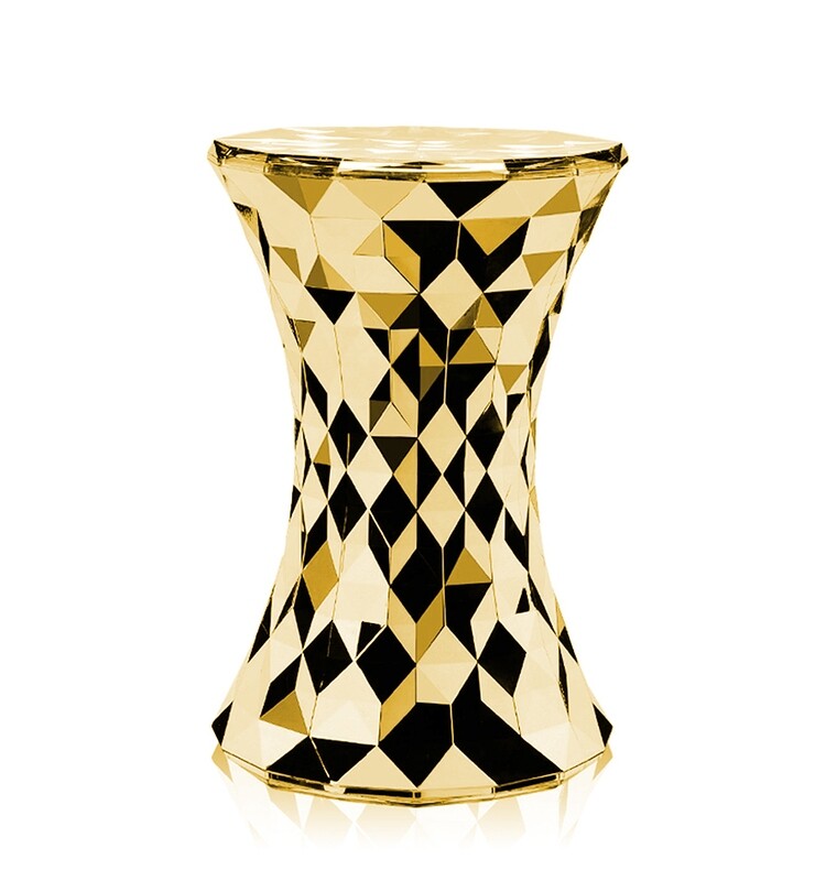 Kartell sgabello Stone Oro metallizzato Kartell sgabello Stone Oro metallizzato