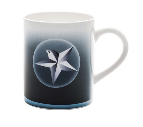 Alessi Blue Christmas Mug in bone china decorata AAA061