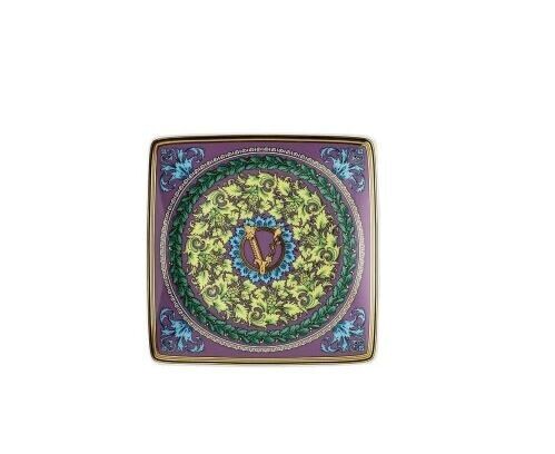 Versace Barocco Mosaic Coppetta quadra piana 12 cm Versace Barocco Mosaic Coppetta quadra piana 12 cm