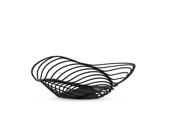Alessi cestino Trinity nero