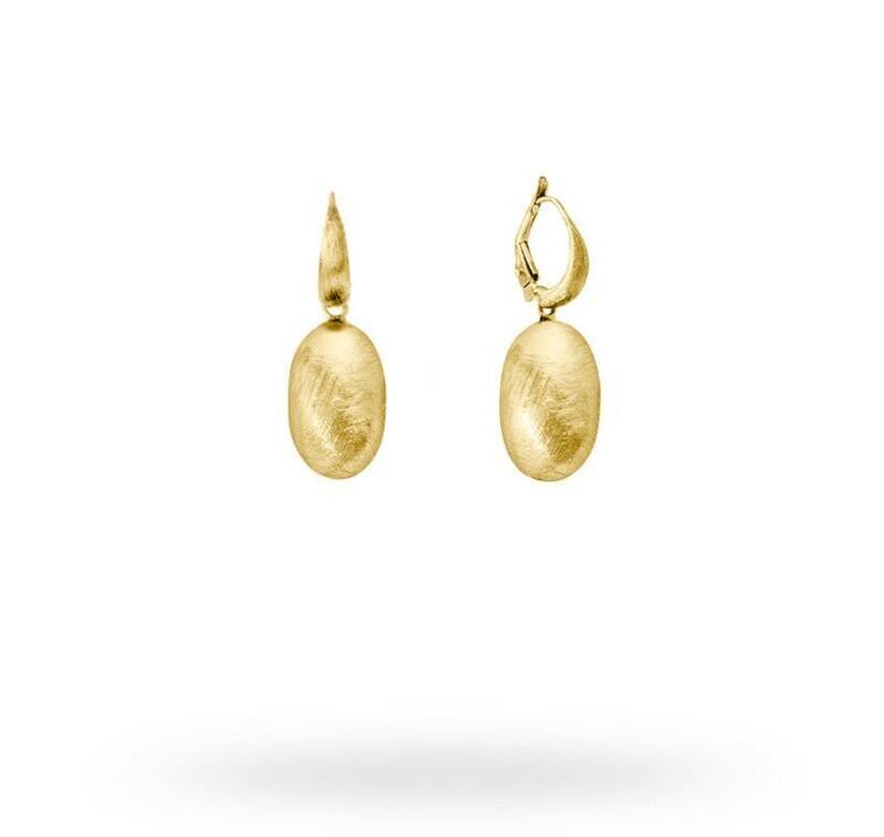 Diva Gioielli Collezione Luce Orecchini in argento 925 placcato in oro con ovale