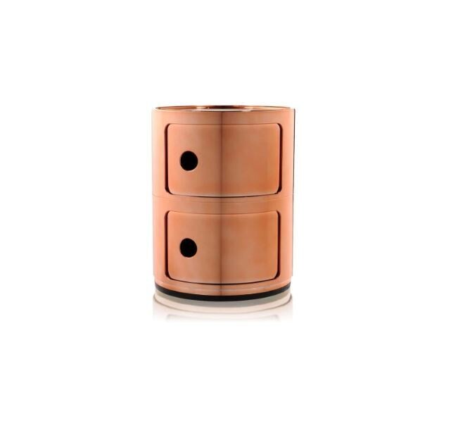 Kartell Contenitore Componibile Metal 2 elementi Rame Kartell Contenitore Componibile Metal 2 elementi Rame