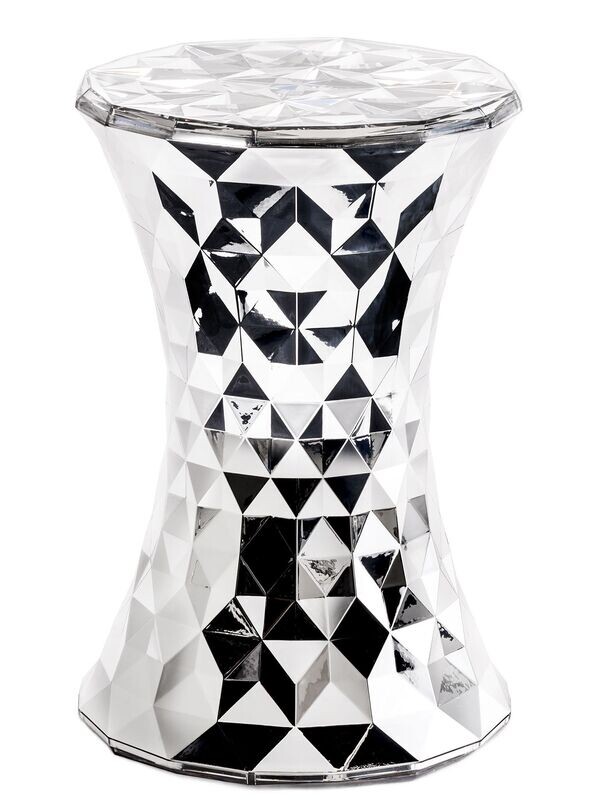 Kartell sgabello Stone cromato metallizzato Kartell sgabello Stone cromato metallizzato