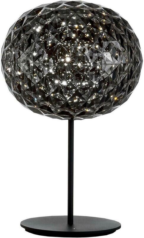 Kartell Planet con stelo Lampada da tavolo/ da terra fumè
