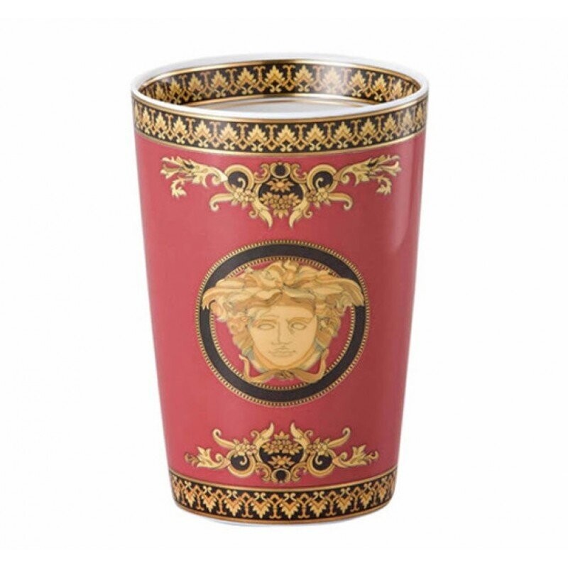 Versace Medusa Rosso Bicchiere senza manico 12 cm Versace Medusa Rosso Bicchiere senza manico 12 cm