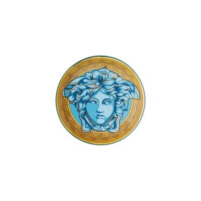 Versace Medusa Amplified piatto piano 17 cm blue coin Versace Medusa Amplified piatto piano 17 cm blue coin