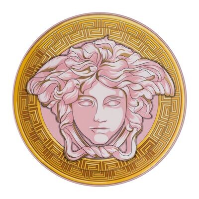 Versace Medusa Amplified piatto piano 33 cm pink coin Versace Medusa Amplified piatto piano 33 cm pink coin