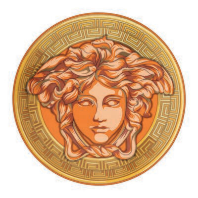 Versace Medusa Amplified piatto piano 33 cm orange coin Versace Medusa Amplified piatto piano 33 cm orange coin