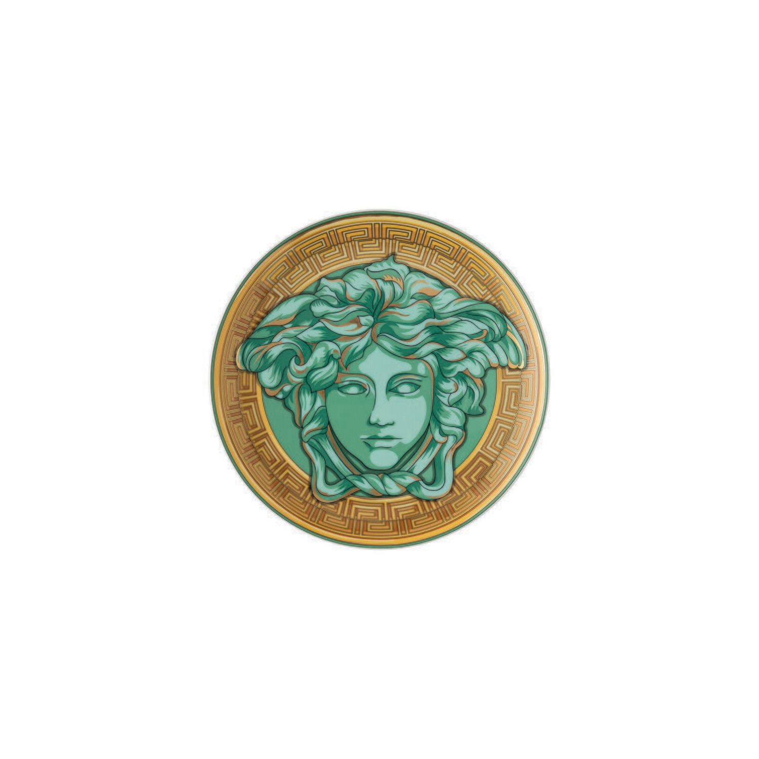 Versace Medusa Amplified piatto piano 17 cm green coin