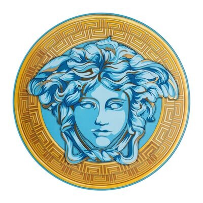 Versace Medusa Amplified piatto piano 33 cm blue coin Versace Medusa Amplified piatto piano 33 cm blue coin