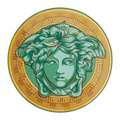 Versace Medusa Amplified piatto piano 33 cm green coin Versace Medusa Amplified piatto piano 33 cm green coin