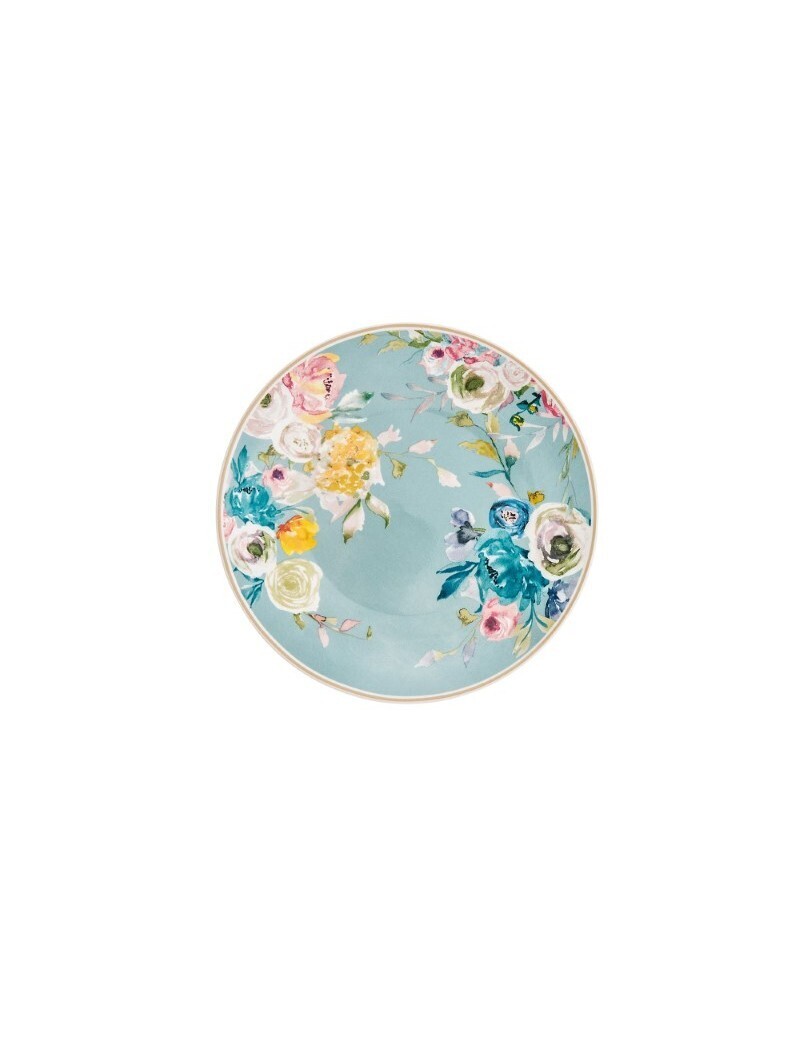 BRANDANI PIATTINO DESSERT PARADISE COL ASS SET 4 PZ NEW BONE CHINA