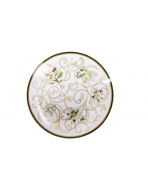 BRANDANI PIATTO PORTATA FILO D'ORO NEW BONE CHINA