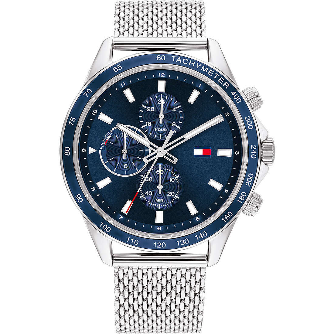 Tommy Hilfiger Miles blu silver orologio multifunzione per uomo