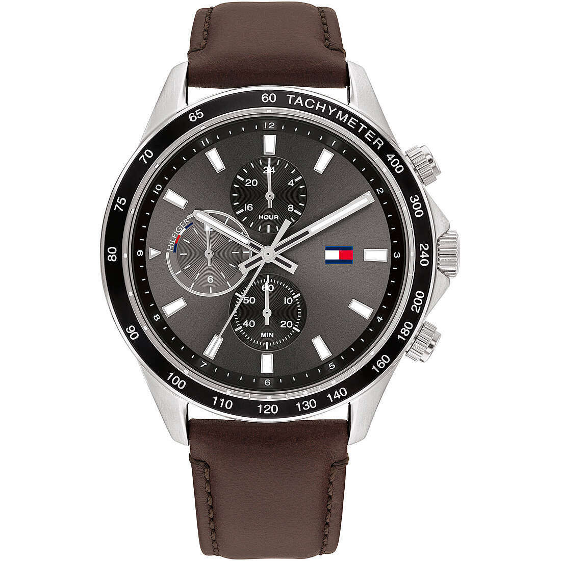 Tommy Hilfiger Miles grey brown orologio per uomo