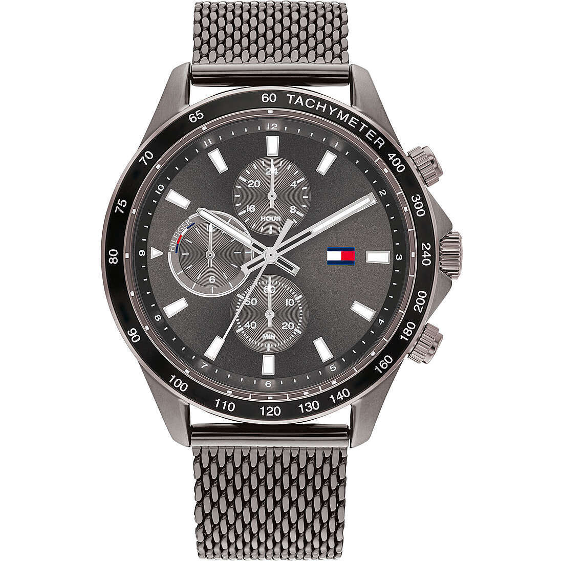 Tommy Hilfiger Miles grey maglia mesh orologio per uomo