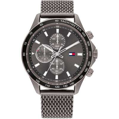 Tommy Hilfiger Miles grey maglia mesh orologio per uomo