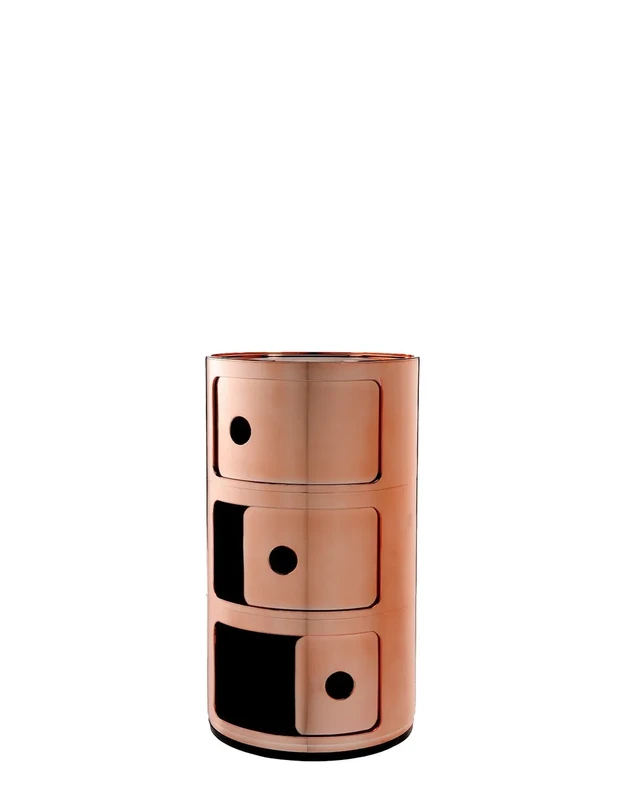 Kartell Contenitore Componibile 3 elementi Metal Rame Kartell Contenitore Componibile 3 elementi Metal Rame