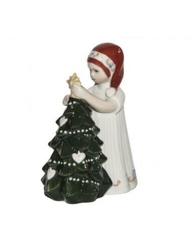 Royal Copenhagen Statuina Elsa Bianca con Albero di Natale Royal Copenhagen Statuina Elsa Bianca con Albero di Natale