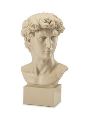 Lamart Palais Royal Busto David Taupe/Tortora cm 18