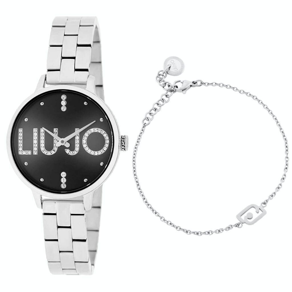 Liu-jo TLJ2037 Orologio Couple plus nero + bracciale omaggio abbinato