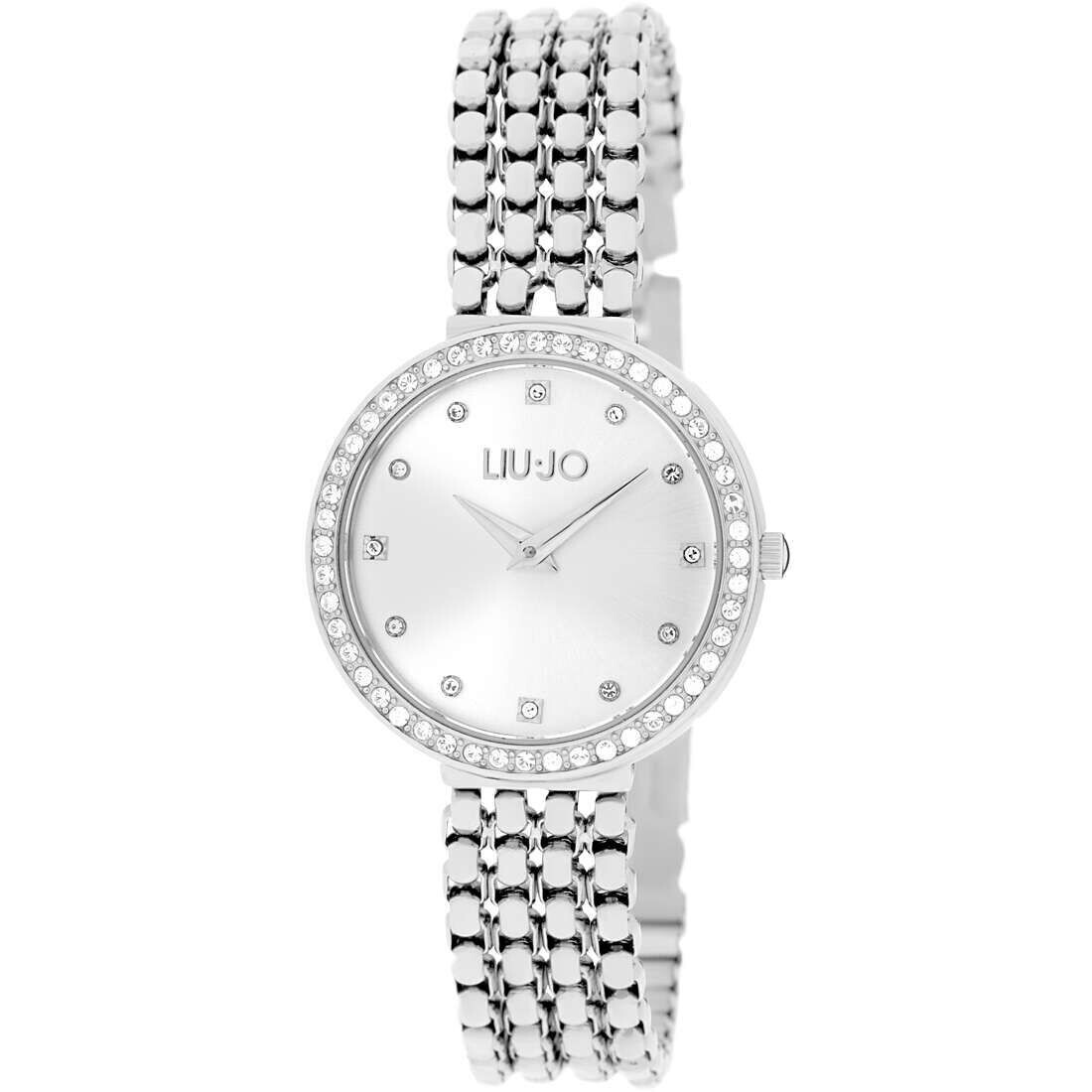 LIU JO Orologio solo tempo donna Chains Clear Silver TLJ2196