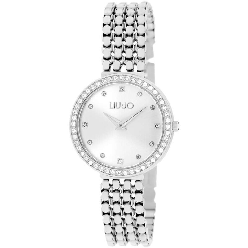 LIU JO Orologio solo tempo donna Chains Clear Silver TLJ2196