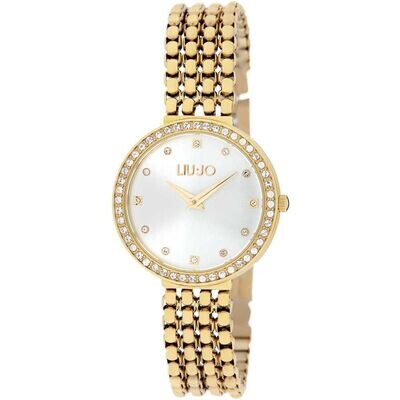 LIU JO Orologio solo tempo donna Chains Clear Gold TLJ2198