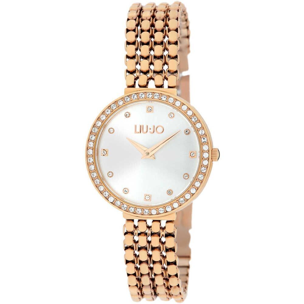 LIU JO Orologio solo tempo donna Chains Clear Gold Rose TLJ2199