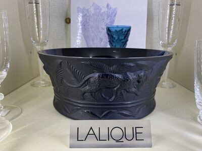 Lalique Crystal / Cristallo Jungle Bowl Black Limited Edition n°080/999