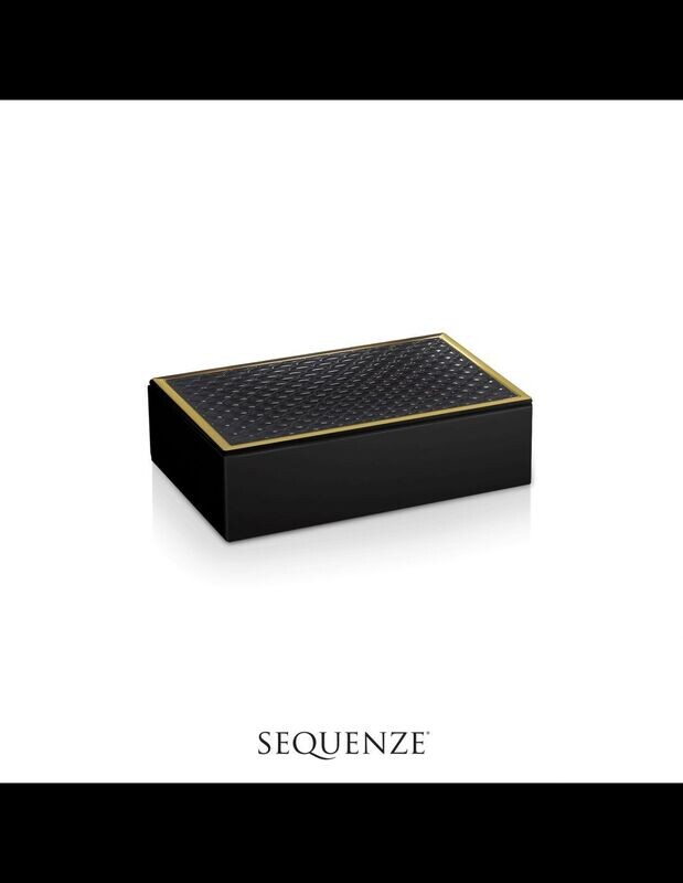 Sequenze scatola portagioie linea Pigna Nera 13x18 cm