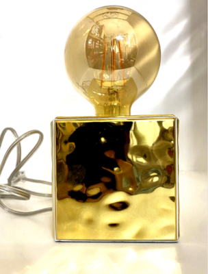 Sequenze Lampada Cubo Linea Wol Gold 10x15 cm