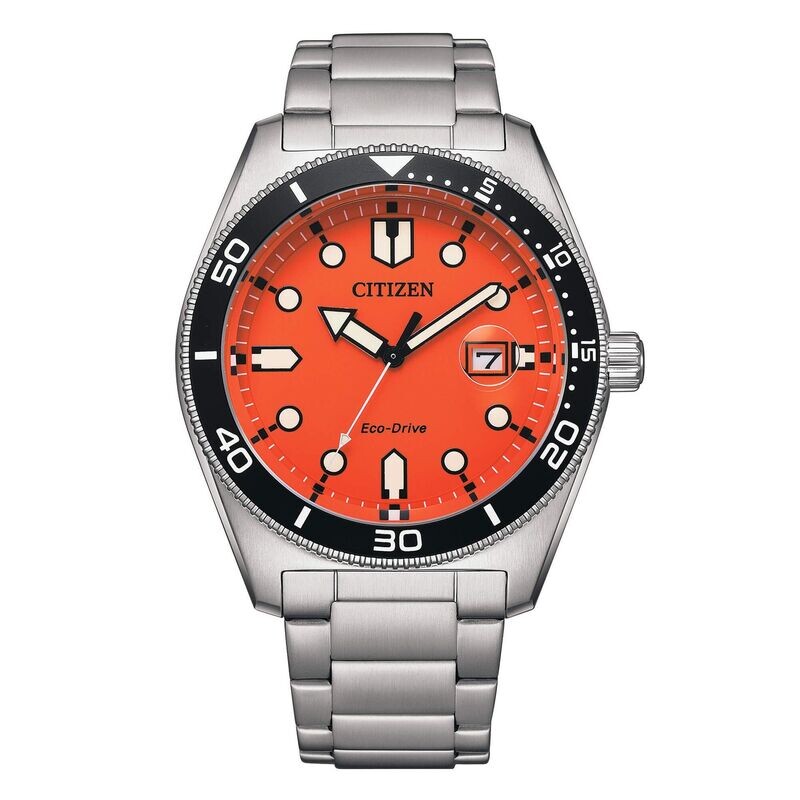 Citizen Marine AW1760-81X Orologio Eco-Drive per Uomo Arancio