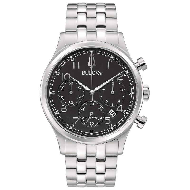 Bulova Crono High Precision Nero -262kHz - 96B357 Orologio Uomo