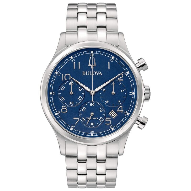 Bulova Crono High Precision Blu -262kHz - 96B358 Orologio Uomo