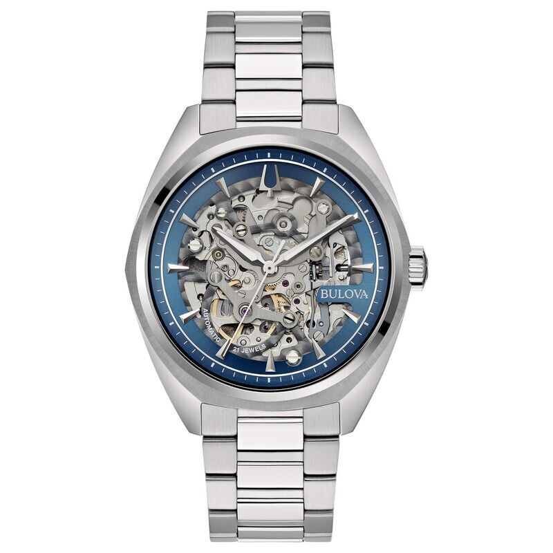 Bulova 96A292 Surveyor Automatic Skeleton Orologio per uomo
