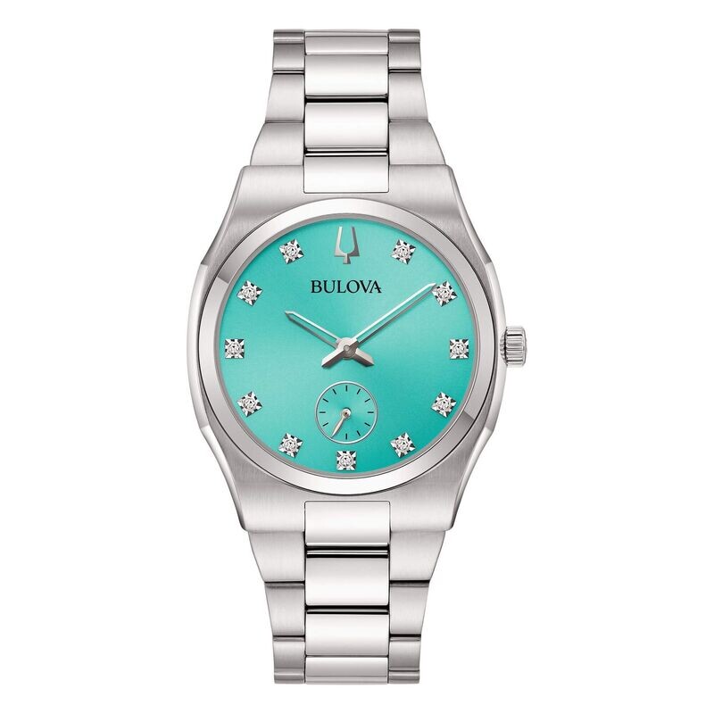 Bulova 96P243 Surveyor Piccoli Secondi diamond orologio donna