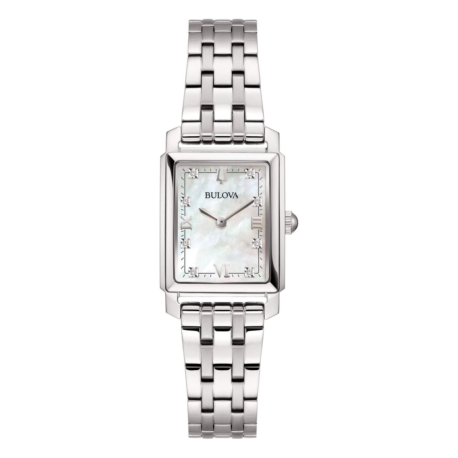 Bulova Sutton Tank diamond 96P244 orologio per donna