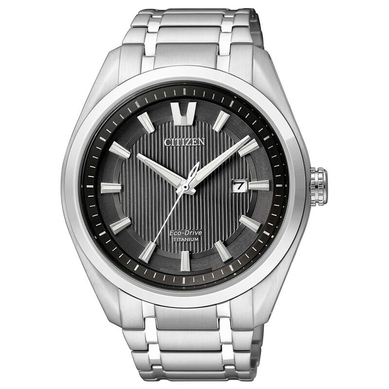 Citizen AW1240-57E "1240" Super Titanio orologio solo tempo per uomo