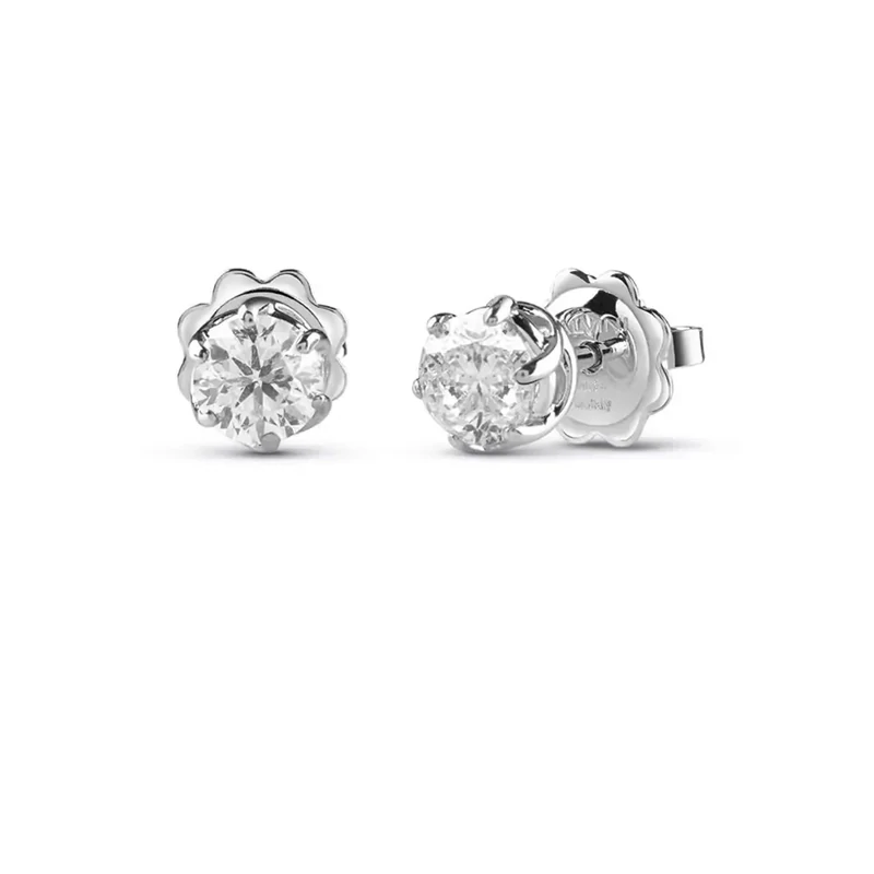 Salvini Damiani Linea LAVINIA - Orecchini in oro bianco con diamanti ct. 0.42