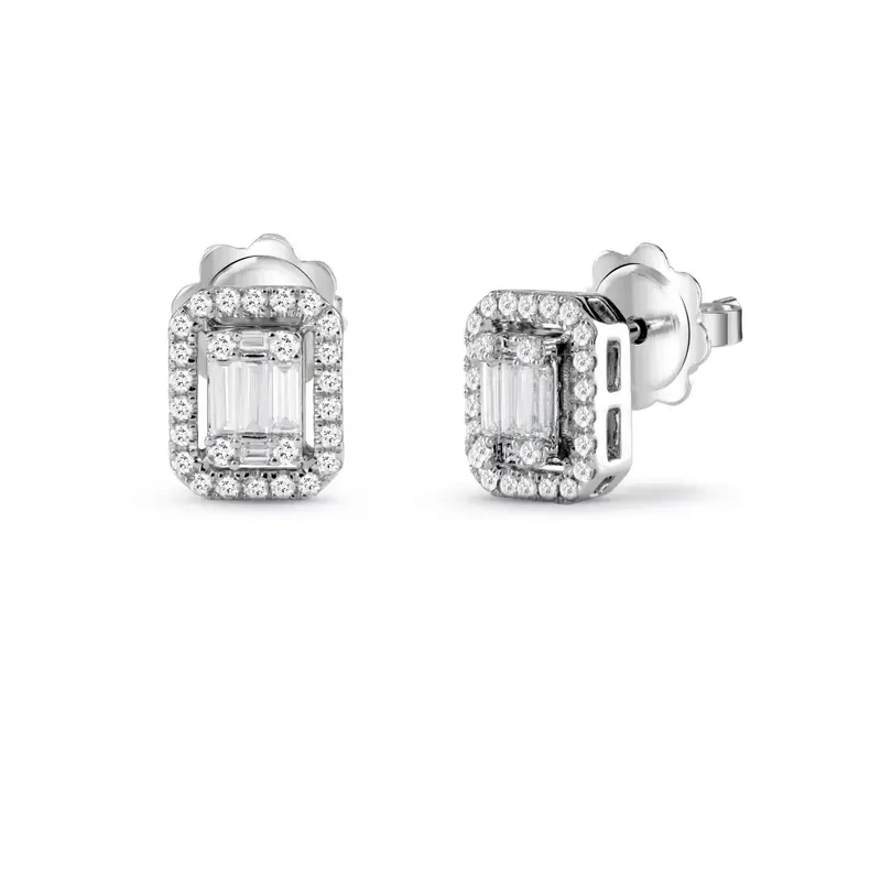 Salvini Damiani Linea MAGIA - Orecchini in oro bianco con diamanti ct. 0.40